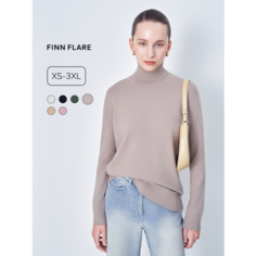 Джемпер FINN FLARE Лонгслив, размер XS(164-84-90), , серо-бежевый