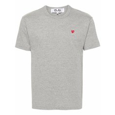 Футболка Comme des Garcons PLAY, размер XL, серый