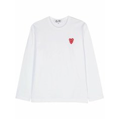 Футболка Comme des Garcons PLAY, размер S, серебристый