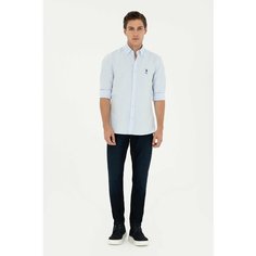 Рубашка U.S. POLO ASSN., размер M, нежно-голубой