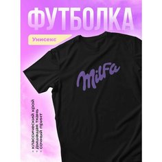 Футболка ЛИМPRINT, размер 52, черный/черный