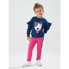 Комплект одежды КотМарКот, размер 98, темно-синий/фуксия