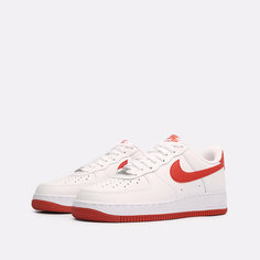 Кроссовки NIKE Air Force 1 Low, размер 9 US 42,5 EUR 27 CM, бело-красный