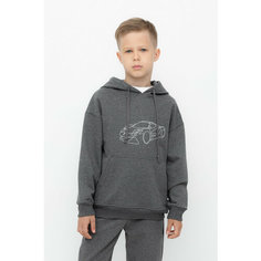 Толстовка crockid КР 302632/тем.серый меланж к520, размер 80/152, серый