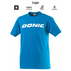 Футболка спортивная Donic Logo, 1 шт., размер S, cиний