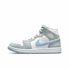 Кроссовки Jordan Air Jordan 1 Mid, размер 6.5USW/37.5EU, wolf grey aluminum