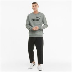 Свитшот спортивный PUMA ESS Big Logo Crew, размер XXL, , серый