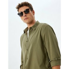 Рубашка KOTON, размер XL, хаки