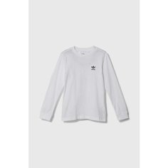 Лонгслив adidas Originals, размер 7-8 лет, белый