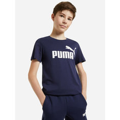 Футболка PUMA Ess Logo, размер 152, синий