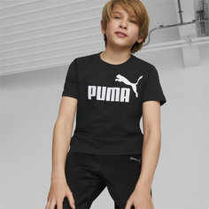Футболка спортивная PUMA Ess Logo, размер 152, черный