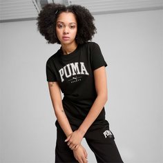Футболка спортивная PUMA SQUAD Graphic, размер 44, черный