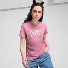 Футболка спортивная PUMA SQUAD Graphic, размер 44, розовый