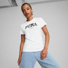 Футболка спортивная PUMA SQUAD Graphic, размер 42, белый