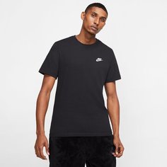 Футболка спортивная NIKE Club, 1 шт., размер M, черный