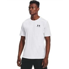 Футболка спортивная Under Armour Sportstyle Left Chest Logo SS, размер LG, white/black - 100