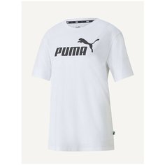 Футболка спортивная PUMA Ess Logo Boyfriend, размер S, white