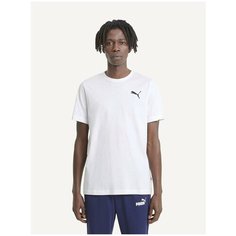 Футболка спортивная PUMA Essentials Small Logo, 1 шт., размер M, Puma White-Puma White-Cat