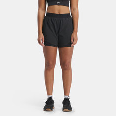 Шорты спортивные Reebok Running 2 in 1, размер XS, черный
