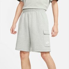 Шорты спортивные NIKE Club, размер XL, серый