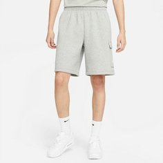 Шорты спортивные NIKE Club, размер S, серый