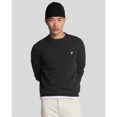 Джемпер Lyle & Scott Cotton Merino Crew Neck Jumper, размер XL, , черный оникс