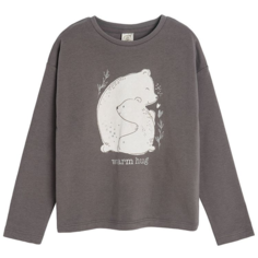 Лонгслив COOL CLUB, размер 92, темно-серый