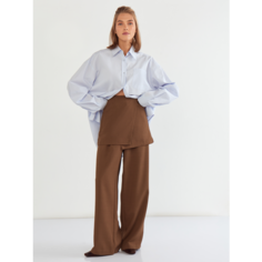 Брюки палаццо Vittoria Vicci, размер S, Шоколадный