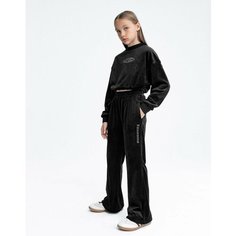 Брюки спортивные Gloria Jeans, размер 10-12л/146-152, черный