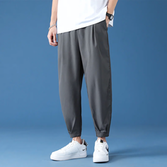 Брюки джоггеры , размер M, серый Sanshun Clothing