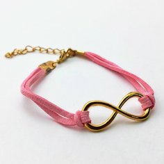 Браслет-цепочка, 1 шт., розовый Accessories Shop 17th