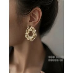 Серьги, желтый, бежевый DEP Shop