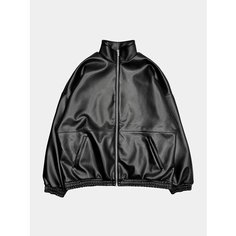 Кожаная куртка ARNODEFRANCE Leather Track, размер S-M, black