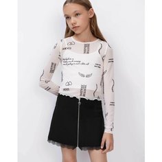 Юбка Gloria Jeans, размер 9-10л/140 (34), черный
