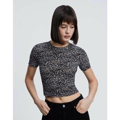 Футболка Gloria Jeans, размер XS (38-40), черный/разноцветный