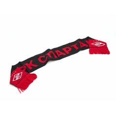 Шарф Atributika & Club ФК Спартак Москва для взрослых и детей,120х16.5 см, 120х16, черный