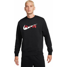 Свитшот спортивный NIKE M NSW SW AIR CREW FLC BB, размер L, , черный