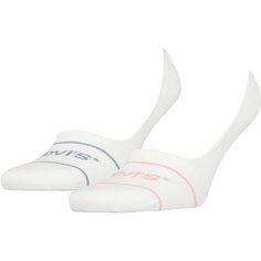 Носки Levis Low Rise Sportswear Socks 2P, комплект, 2 пары, размер 3942, белый Levis®