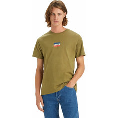 Футболка Levis Men Graphic Crewneck Tee, 1 шт., размер S, зелёный Levis®