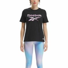 Футболка Reebok Gradient Graphic Tee W, размер XS INT, черный