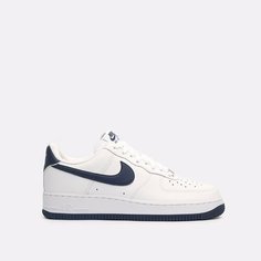 Кроссовки NIKE Air Force 1 07, размер 12.5 US, белый/темно-синий