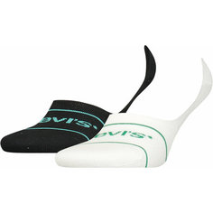 Носки Levis Low Rise Sportswear Socks 2P, комплект, 2 пары, размер 3942, белый, черный Levis®