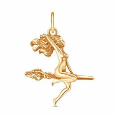Подвеска VALTERA, серебро, 925 проба, золочение, золотой