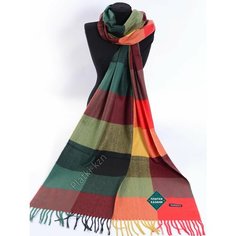 Палантин Cashmere для женщин,180х70 см, зеленый, бордовый, красный