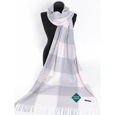 Палантин Cashmere для женщин,180х70 см, розовый, серый