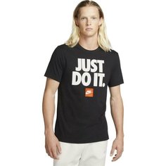 Футболка спортивная NIKE Just Do It, размер S, чёрный