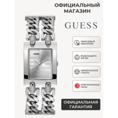 Наручные часы GUESS, серебристый/черный