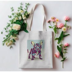Сумка шоппер IVSHOPPER, фактура стеганая, плетеная, бежевый