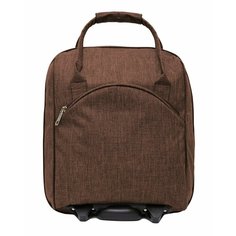 Сумка дорожная , 24 л, 30х40х20 см, ручная кладь, коричневый Без бренда