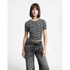 Футболка Gloria Jeans, размер S (40-42), черный/белый